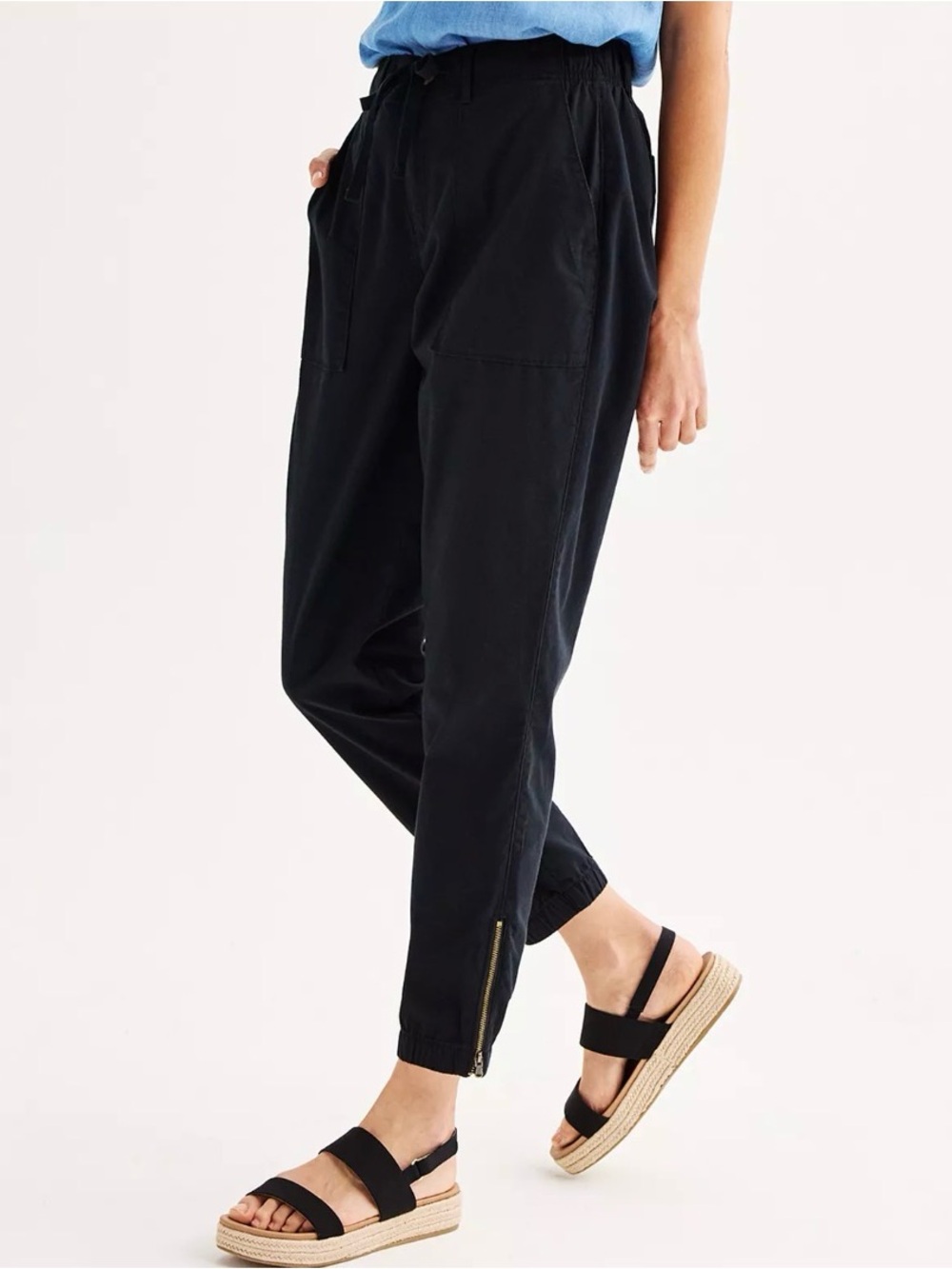 Sonoma Goods for Life Mid Rise Joggers with Zip Hem. NWT XXL